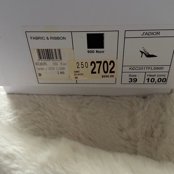 Christian Dior J'Ador Slingback Pump Fabric and Ribbon heel - Picture 7 of 13